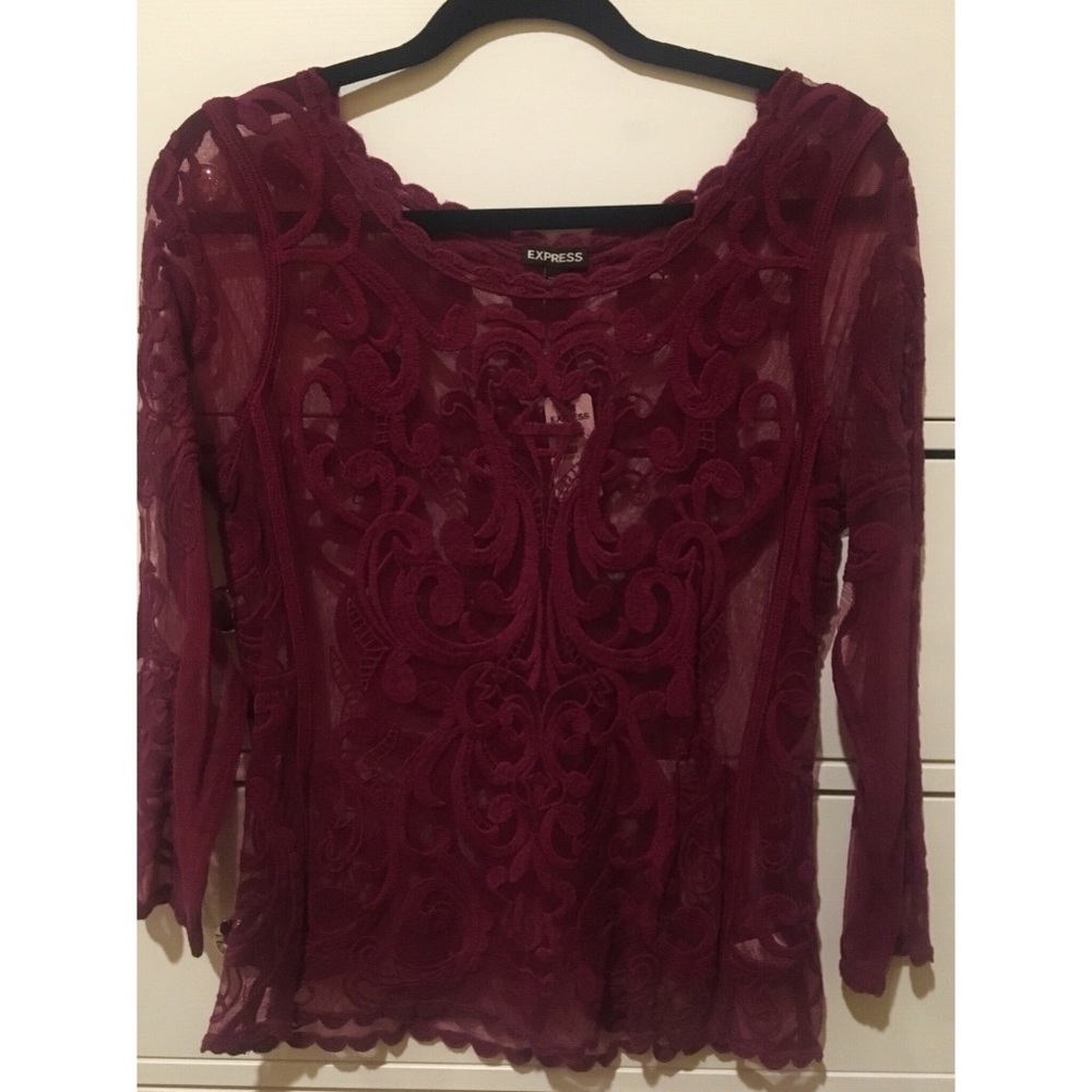 Burgundy Express top